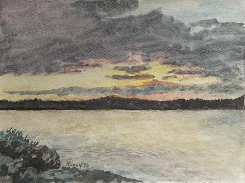 Abend am Foxen par Ranulf Streuff, Peinture en vente sur Singulart