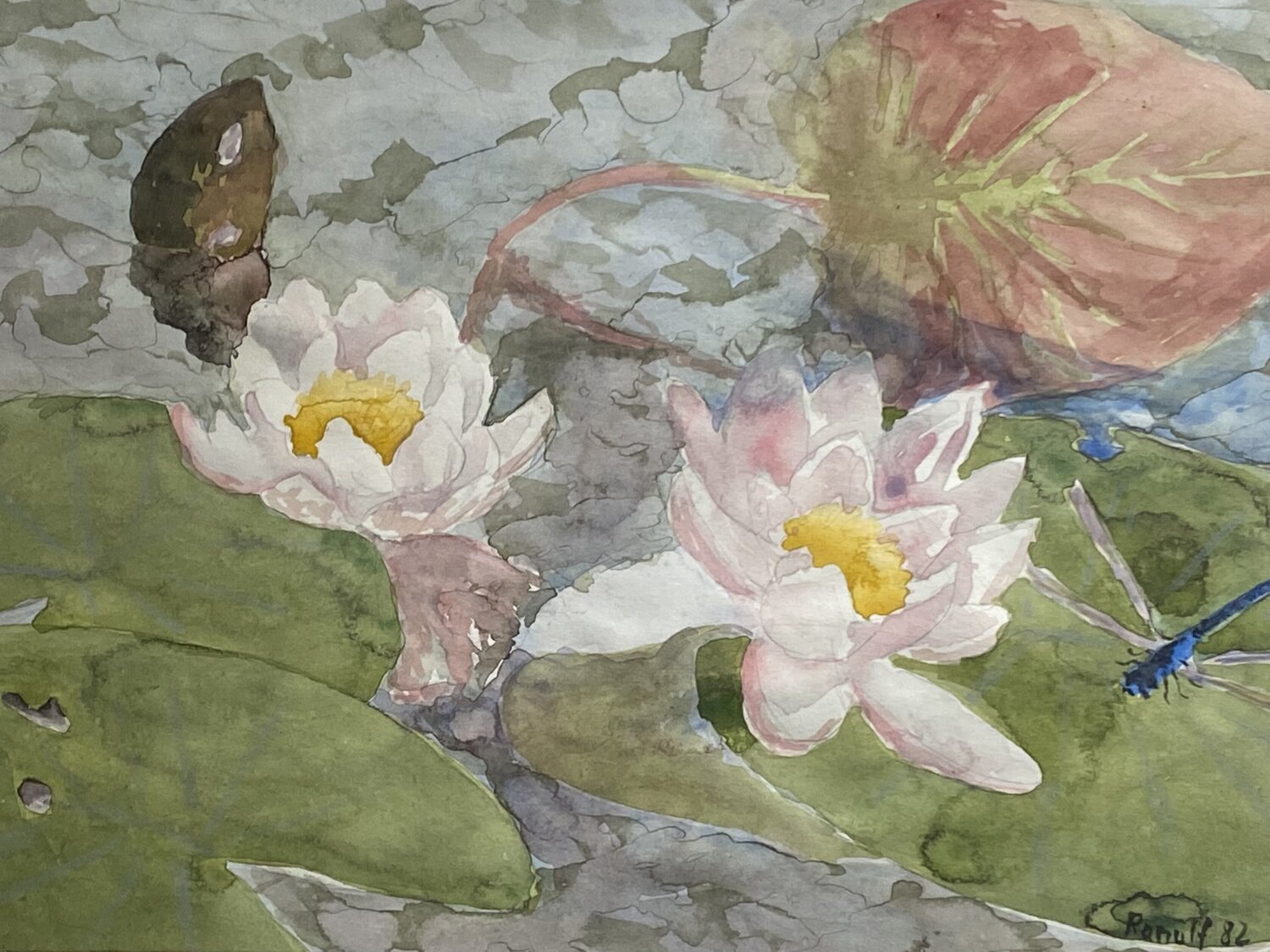 Seerosen Ranulf Streuff Peinture originale à vendre