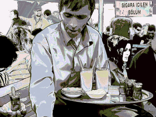 TEA ON THE BOSPHORUS BOAT. ISTANBUL. TÜRKIYE Pablo Guillamon