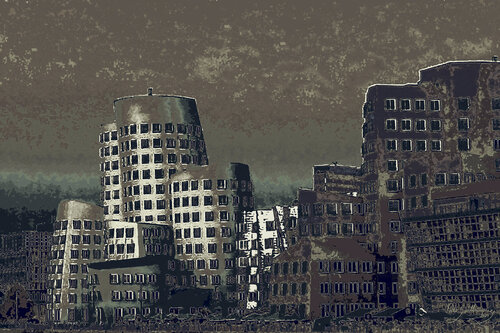 DÜSSELDORF-7-FRANK GEHRY BUILDING-Nigth by Pablo Guillamon, 사진 for Sale on Singulart
