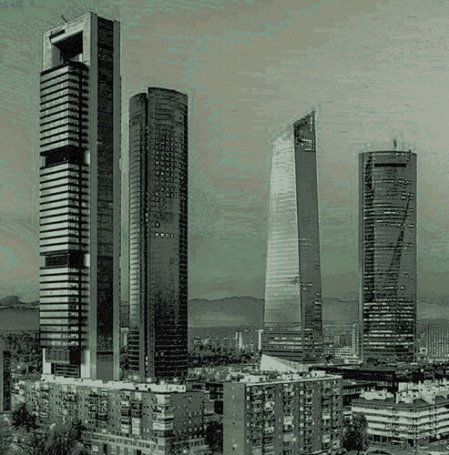 Castellana Night-Madrid Spain Pablo Guillamon