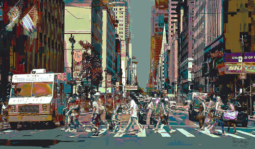 New York-Street-1 by Pablo Guillamon, 사진 for Sale on Singulart