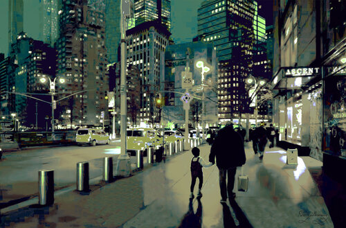 New York-Street-3 van Pablo Guillamon, Fotografie te koop op Singulart
