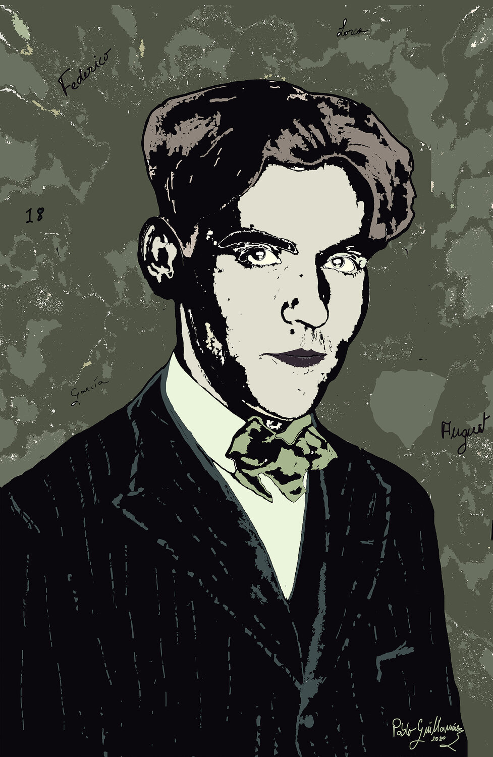 Federico Garcia Lorca-Spanish Poet Pablo Guillamon Fotografie zu verkaufen