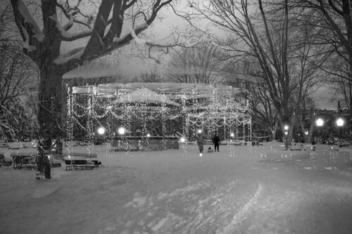 Durant l'hivers chantent les lumières di hugues rochette, Fotografia in vendita su Singulart