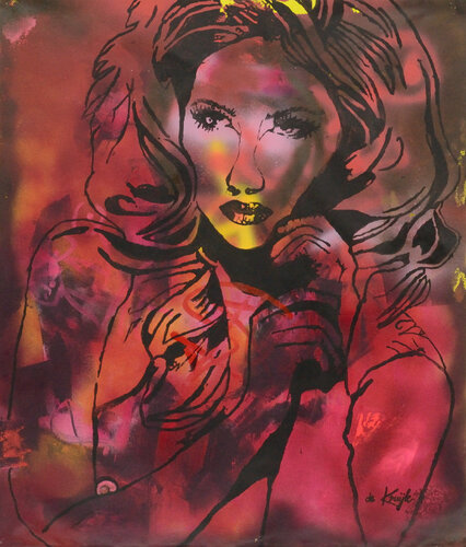 Red Velvet di Monique de Kruijk, Pittura in vendita su Singulart