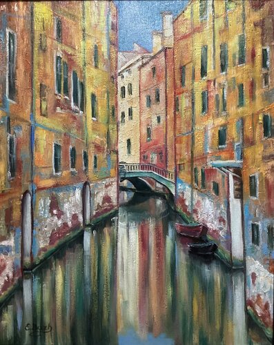 Venetian Serenade van Eva Bazhenova, Schilderij te koop op Singulart