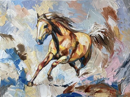 The Spirit Unleashed van Eva Bazhenova, Schilderij te koop op Singulart
