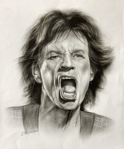 Mick Jagger de Eva Bazhenova, Pintura a la venta en Singulart