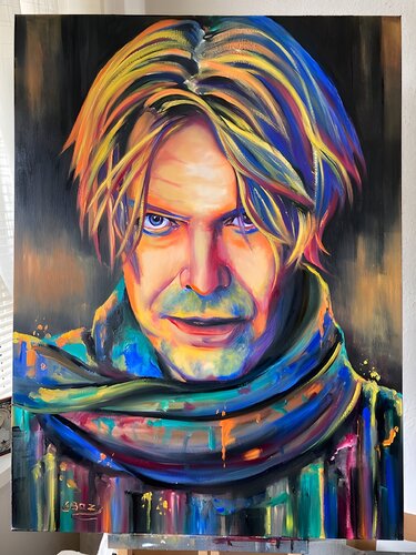 Ultimate Star-man David Bowie von Eva Bazhenova, Malerei kaufen auf Singulart