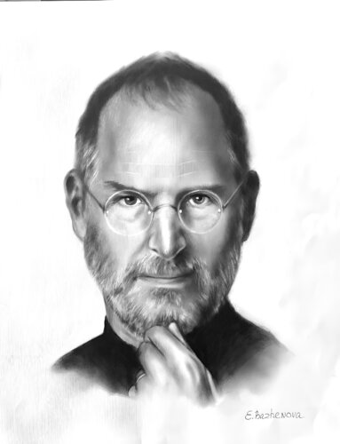 Steve Jobs : The Creator of Apple di Eva Bazhenova, Pittura in vendita su Singulart