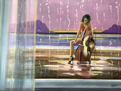 Melodies by the Sea von Eva Bazhenova, Malerei kaufen auf Singulart