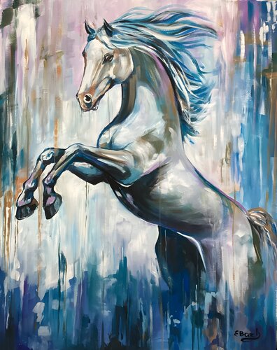 Powerful Uprise by Eva Bazhenova, Painting for Sale on Singulart