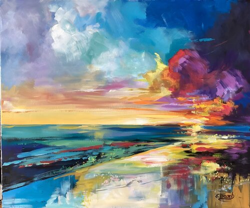 Whispers of the Sunset von Eva Bazhenova, Malerei kaufen auf Singulart