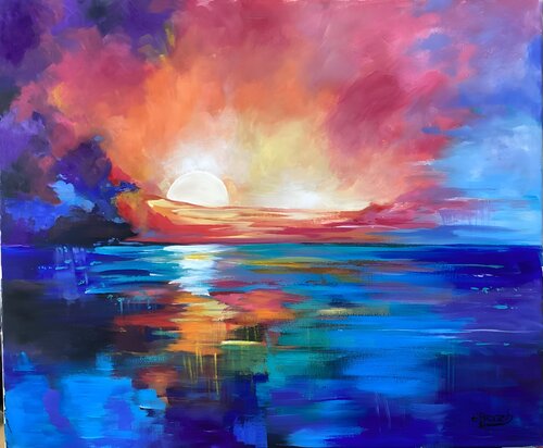 Hues of Sunset von Eva Bazhenova, Malerei kaufen auf Singulart