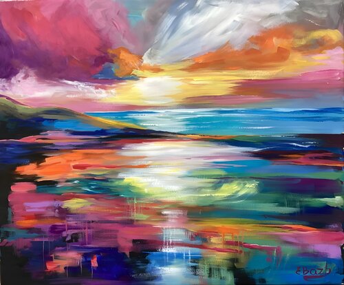 Magical Sunset von Eva Bazhenova, Malerei kaufen auf Singulart