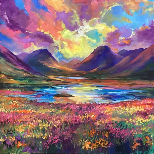 Wild Hills van Eva Bazhenova, Schilderij te koop op Singulart