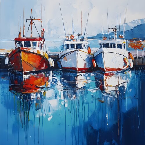 Blue waters di Eva Bazhenova, Digitale in vendita su Singulart