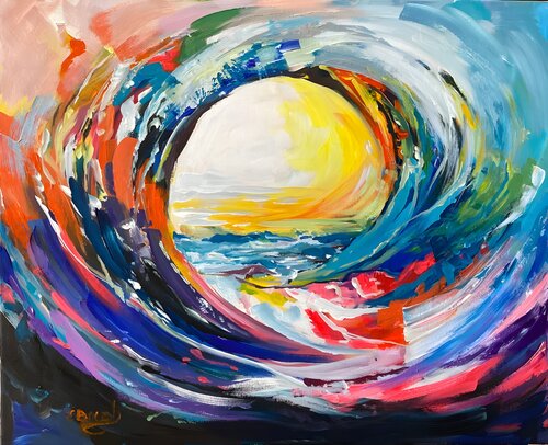 Ring of the Tidal Surge von Eva Bazhenova, Malerei kaufen auf Singulart
