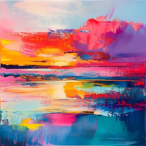 All Hues Sunset by Eva Bazhenova, Digital for Sale on Singulart