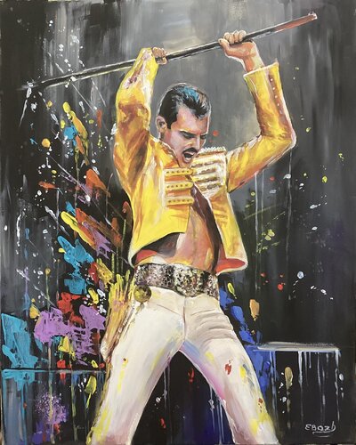 Freddie Mercury von Eva Bazhenova, Malerei kaufen auf Singulart