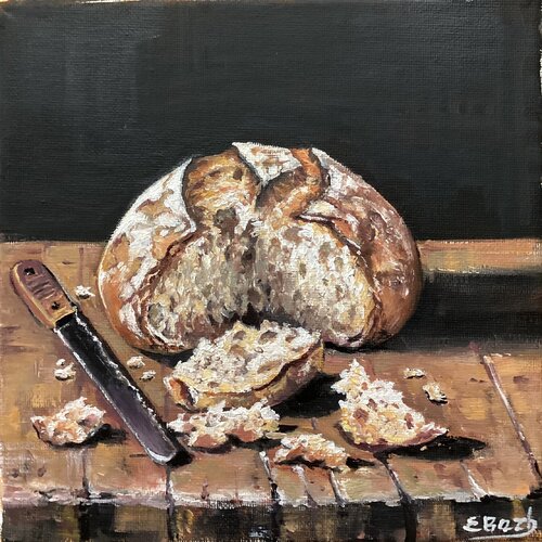 Homemade Bread von Eva Bazhenova, Malerei kaufen auf Singulart