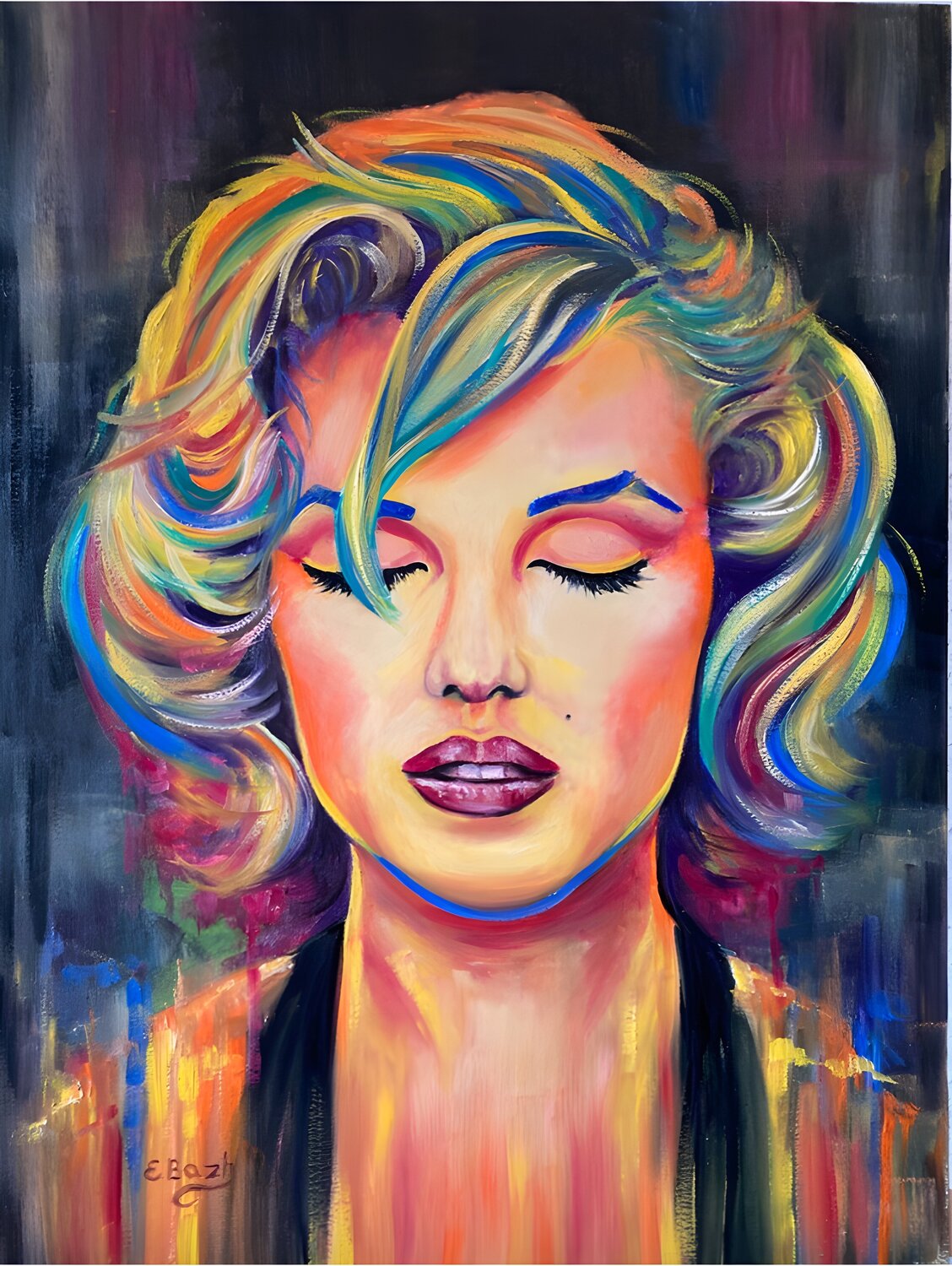 Timeless Beauty of Marilyn Monroe Eva Bazhenova Originalgemälde zu verkaufen