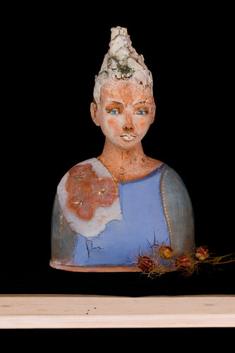 Blue Moments van Gaby Pühmeyer, Beeldhouwwerk te koop op Singulart