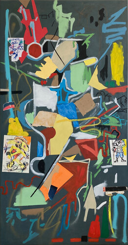 Black wall by Armand Brac, Painting for Sale on Singulart