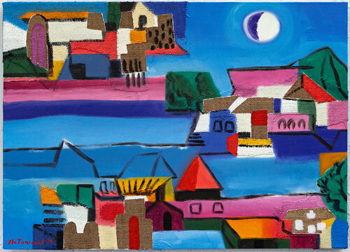 ECLIPSE LUNAR van Miguel Betancourt, Schilderij te koop op Singulart