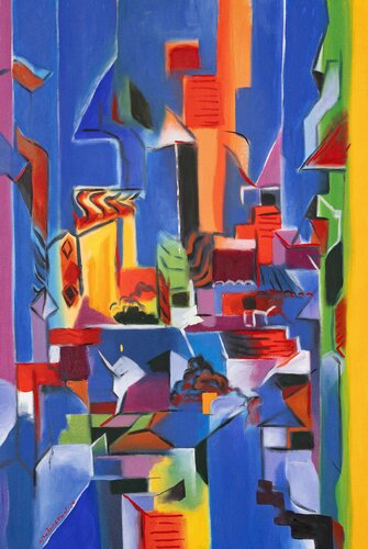 YO Y MI VENTANA di Miguel Betancourt, Pittura in vendita su Singulart