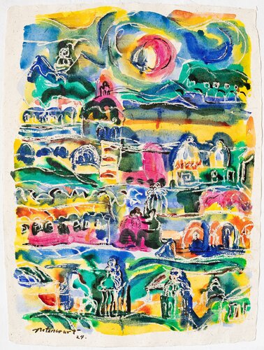 PARCELAS Y CAMPANARIOS par Miguel Betancourt, Œuvre sur papier en vente sur Singulart
