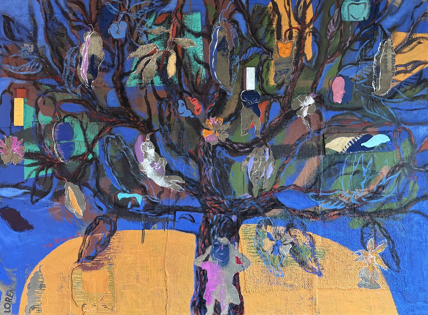 EL ÁRBOL DE LA INFANCIA Miguel Betancourt Originalgemälde zu verkaufen
