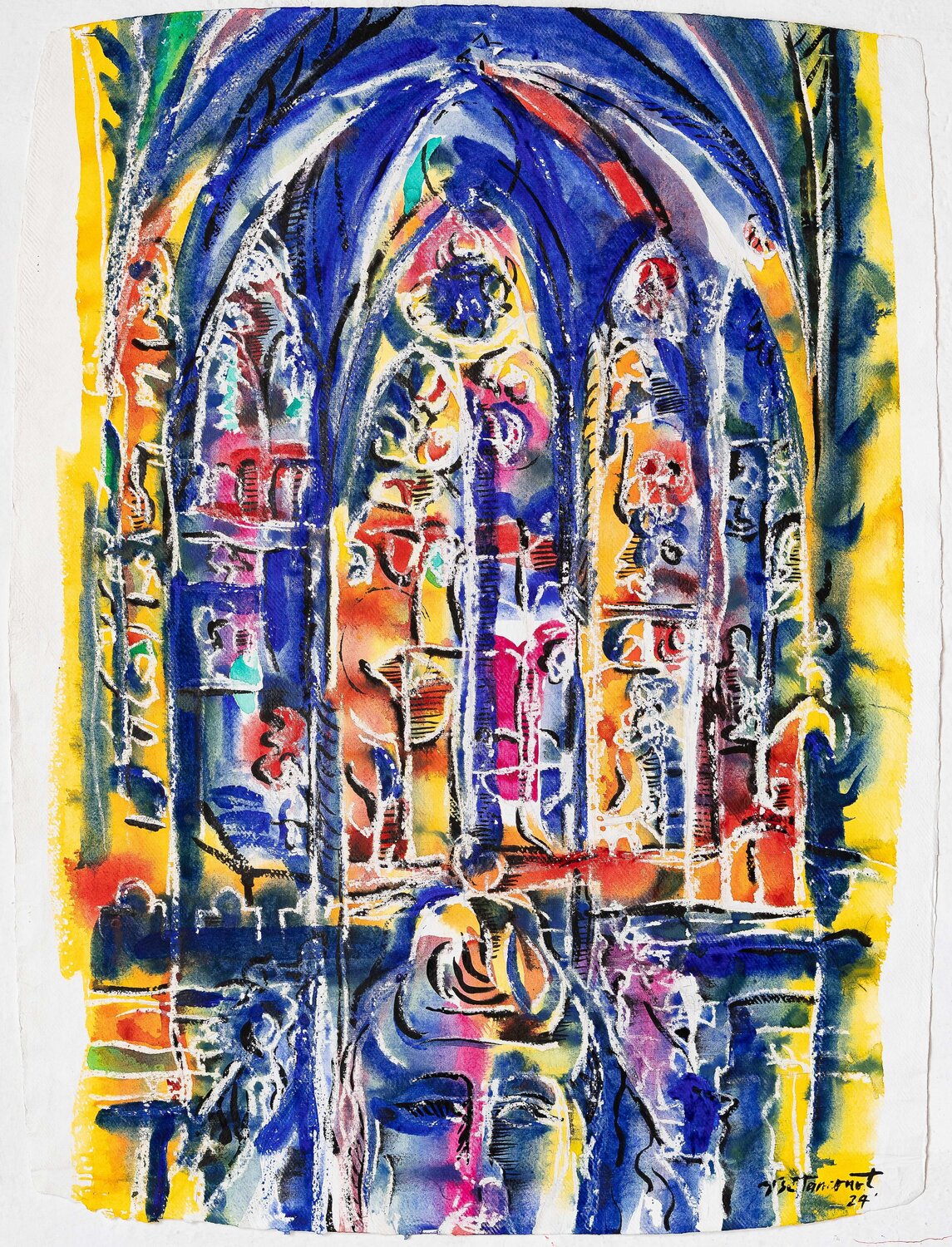 VENTANA AL EDÉN Miguel Betancourt Work on Paper for sale