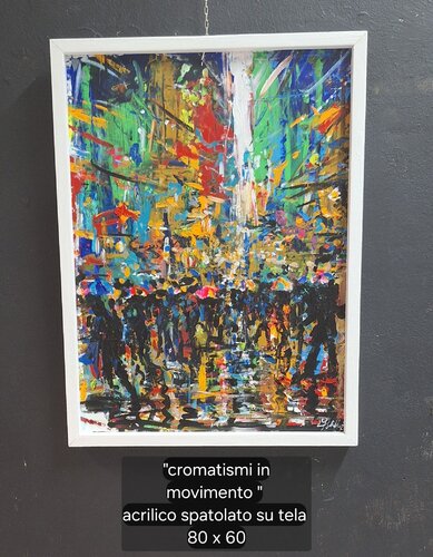 Cromatismi in movimento di mario stefano polillo, Pittura in vendita su Singulart