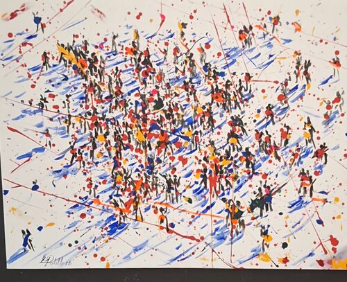 Pulsazione visiva di mario stefano polillo, Pittura in vendita su Singulart