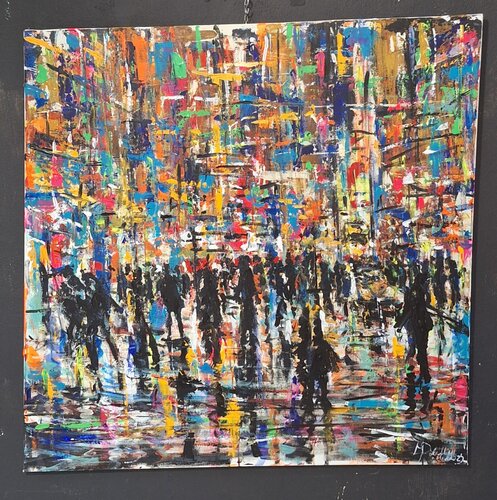 La sinfonia della strada di mario stefano polillo, Pittura in vendita su Singulart