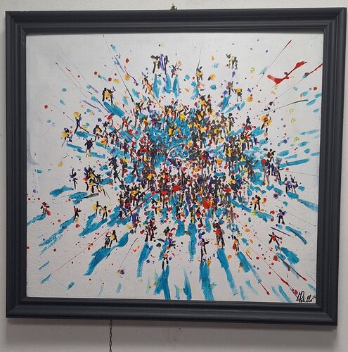 Big bang umano di mario stefano polillo, Pittura in vendita su Singulart