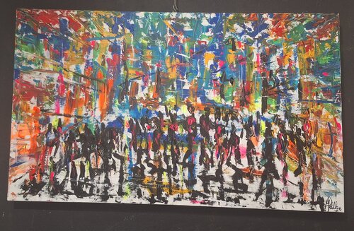 Tinte urbane di mario stefano polillo, Pittura in vendita su Singulart