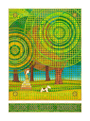 The Lady With The Dog - Summer PRINT di Dobri Gjurkov, Stampa in vendita su Singulart