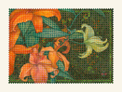 Moonflowers_1_80x60_PRINT di Dobri Gjurkov, Stampa in vendita su Singulart