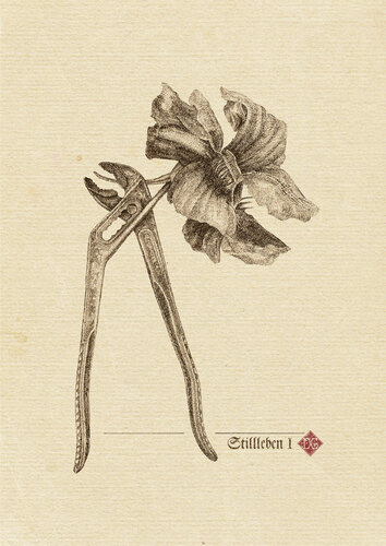 Still Life_A4_1_sepia di Dobri Gjurkov, Stampa in vendita su Singulart