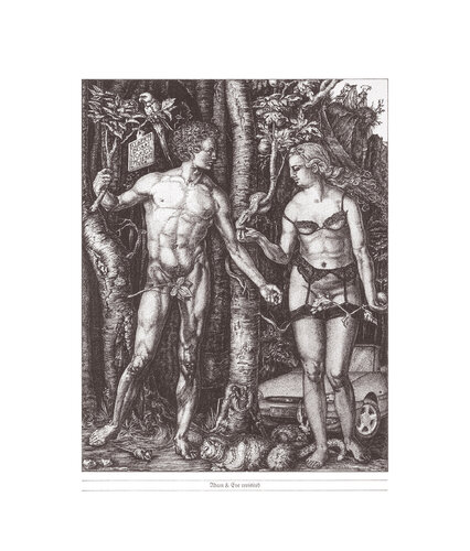 Adam & Eve revisited GREY von Dobri Gjurkov, Druck kaufen auf Singulart
