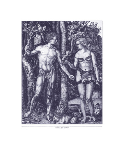 Adam & Eve revisited BLUE di Dobri Gjurkov, Stampa in vendita su Singulart