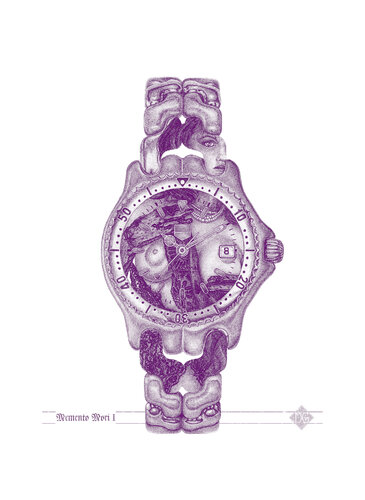 Memento Mori II LILA di Dobri Gjurkov, Stampa in vendita su Singulart