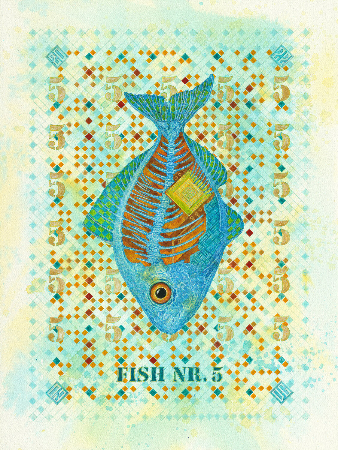 Fish Nr. 5 GICLÉE PRINT Dobri Gjurkov