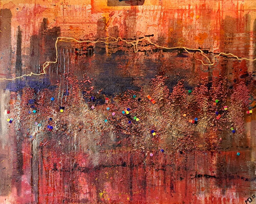 Fragments en devenir by michel dubouloz, Painting for Sale on Singulart