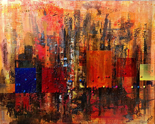 Les couleurs qui se répondent by michel dubouloz, Painting for Sale on Singulart