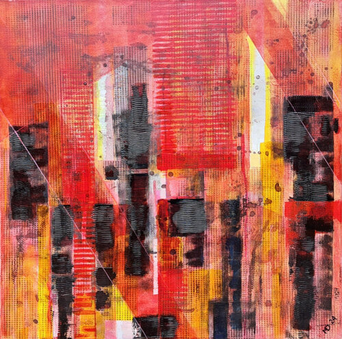 Quand les couleurs se lèvent by michel dubouloz, Painting for Sale on Singulart