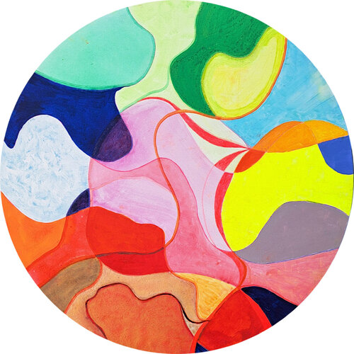 Eclat d'Elle  ( tondo) by michel dubouloz, Painting for Sale on Singulart